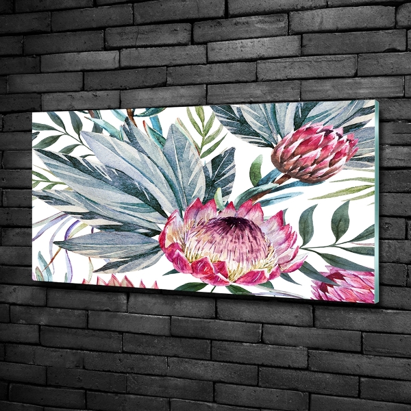 Glazen schilderij Protea