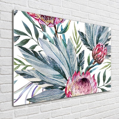 Glazen schilderij Protea