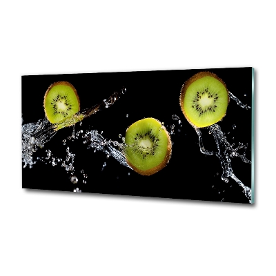 Schilderij op glas Kiwi en water