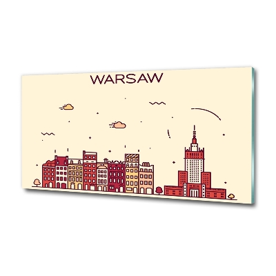 Glazen schilderij Warschau, Polen