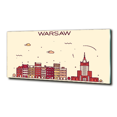 Glazen schilderij Warschau, Polen