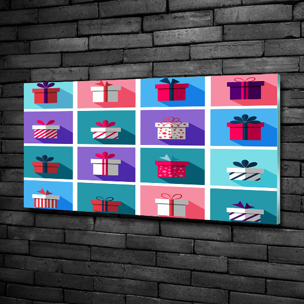 Foto schilderij op glas Cadeaus