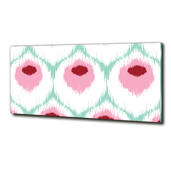 Schilderij op glas Pauwenpatroon