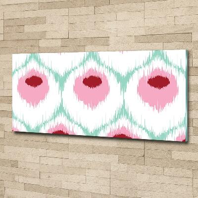 Schilderij op glas Pauwenpatroon