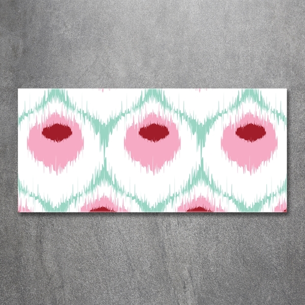 Schilderij op glas Pauwenpatroon