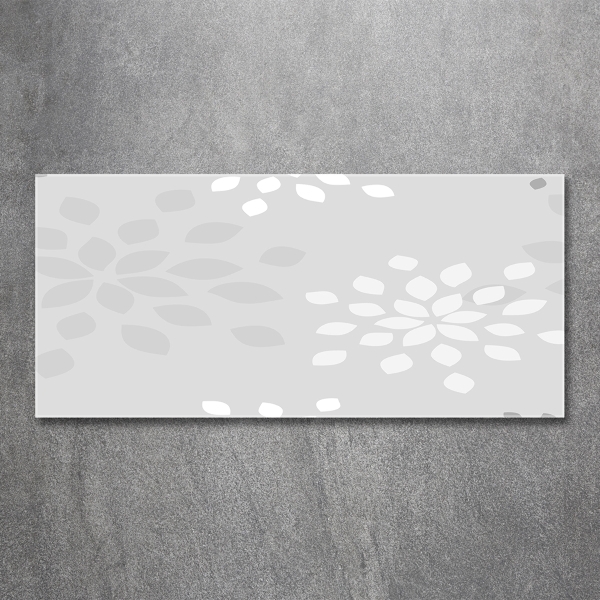 Glazen schilderij Bloemenpatroon