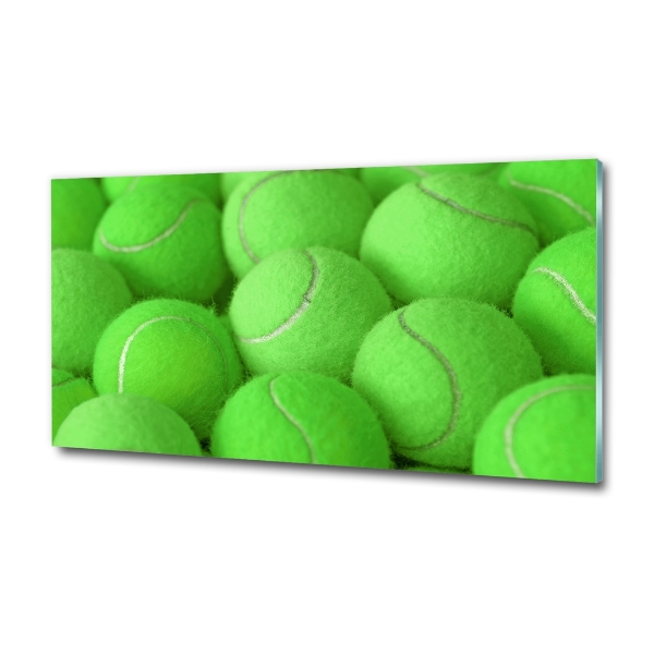 Schilderij op glas Tennisballen