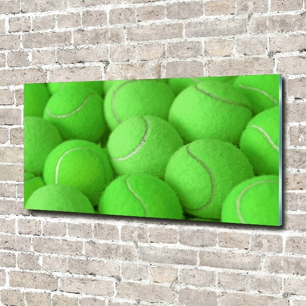 Schilderij op glas Tennisballen