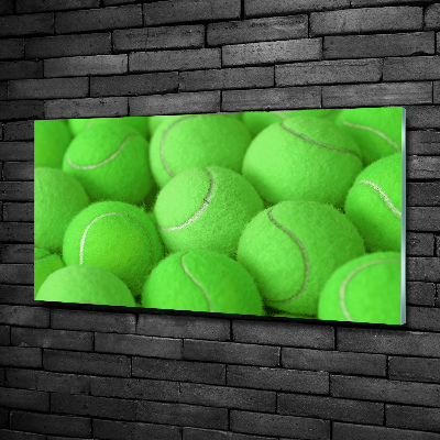 Schilderij op glas Tennisballen