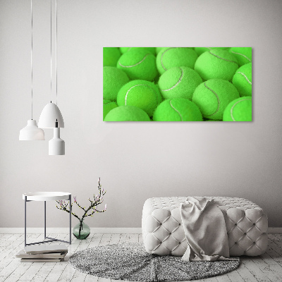 Schilderij op glas Tennisballen