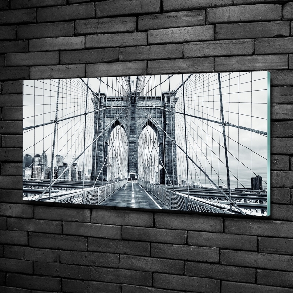 Foto schilderij op glas Brooklynbrug