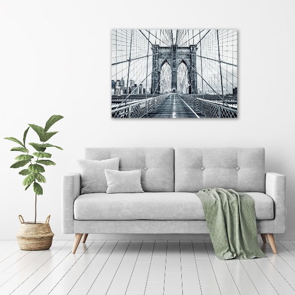 Foto schilderij op glas Brooklynbrug
