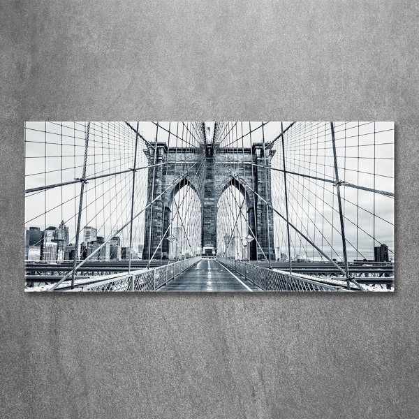 Foto schilderij op glas Brooklynbrug