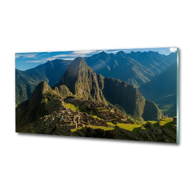 Foto schilderij op glas Ruïnes van Machu Picchu