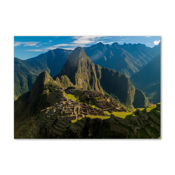 Foto schilderij op glas Ruïnes van Machu Picchu