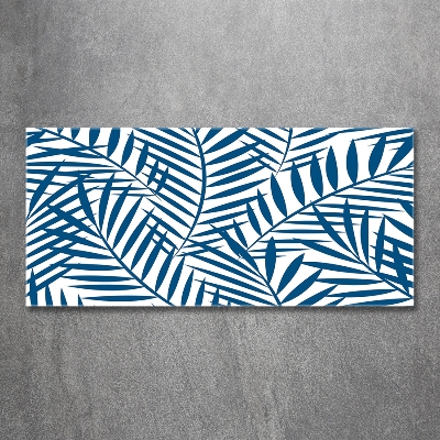 Foto schilderij op glas Palmbladeren