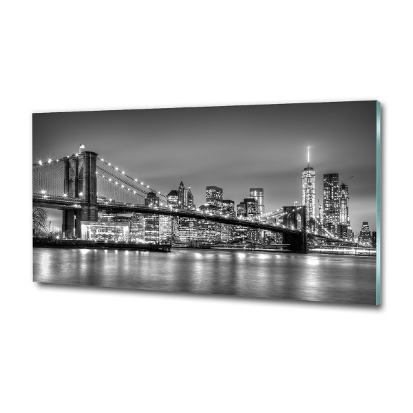 Foto schilderij op glas Brooklynbrug