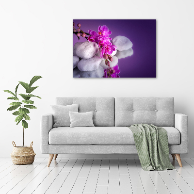 Schilderij op glas Orchidee