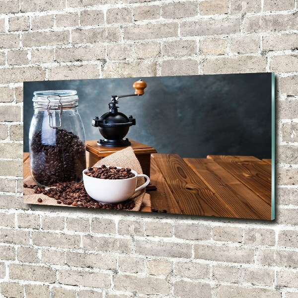 Foto schilderij op glas Koffiemolen