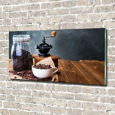 Foto schilderij op glas Koffiemolen