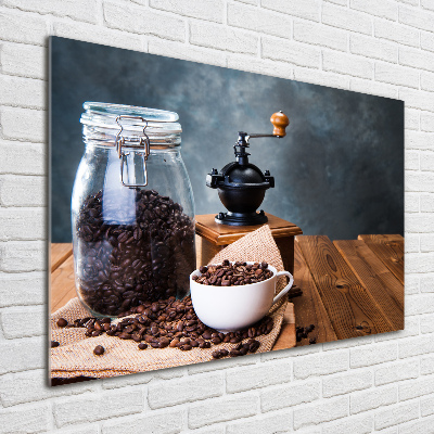 Foto schilderij op glas Koffiemolen