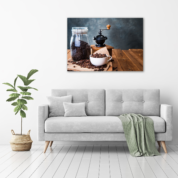 Foto schilderij op glas Koffiemolen