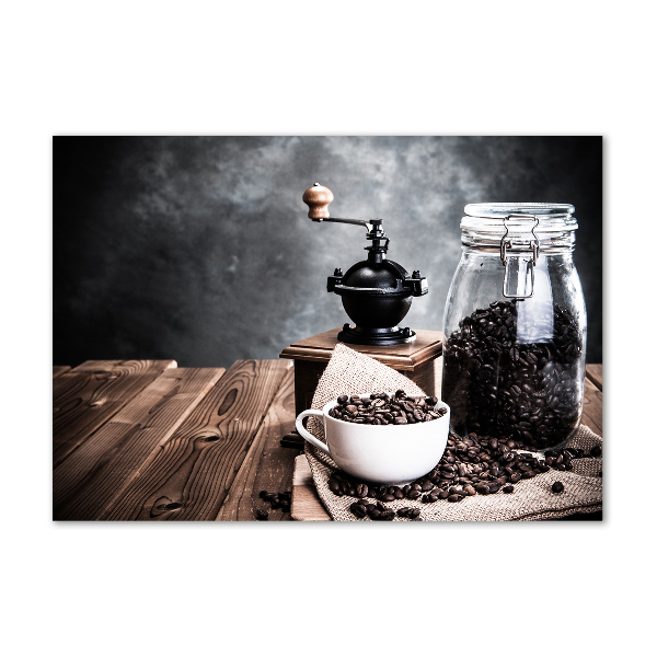 Schilderij op glas Koffiemolen