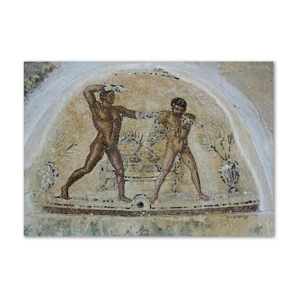 Foto schilderij op glas Mozaïek