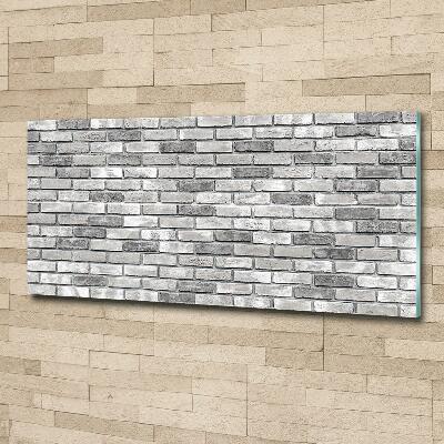 Foto schilderij op glas Bakstenen muur