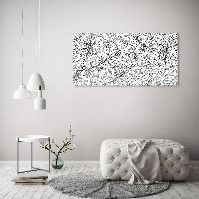 Schilderij glas Verstrengelde takken