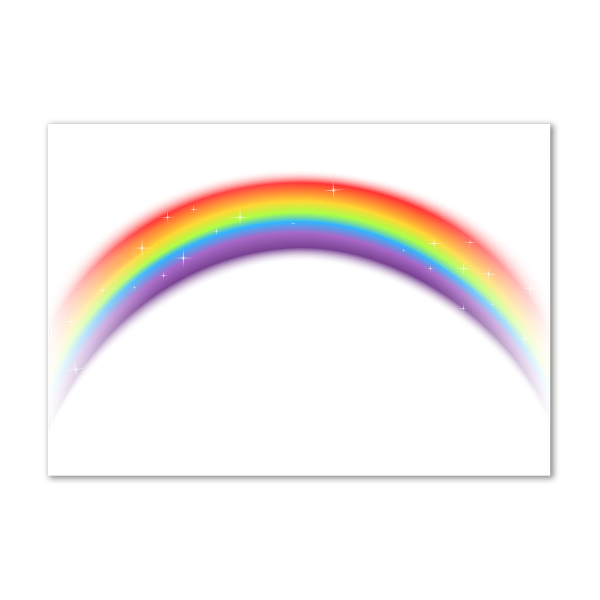 Foto schilderij op glas Regenboog