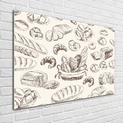 Schilderij op glas Brood
