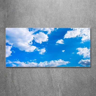 Foto schilderij op glas Wolken aan de hemel