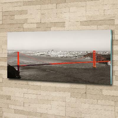 Schilderij op glas San Francisco-brug
