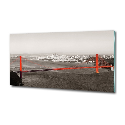Schilderij op glas San Francisco-brug