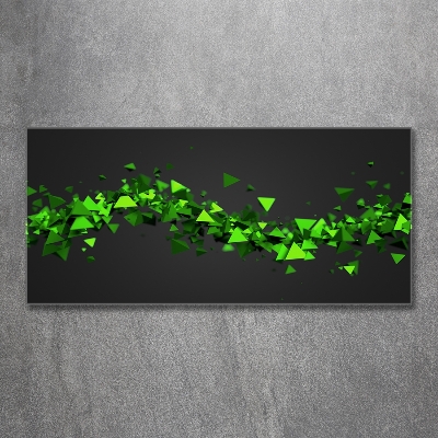 Schilderij glas Geometrische golf