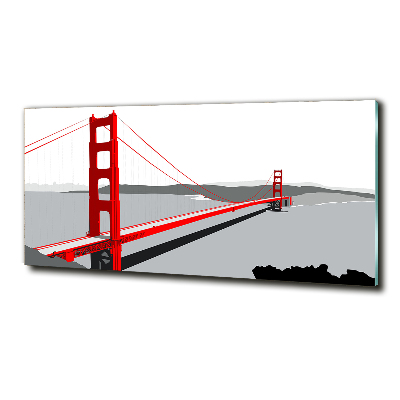 Glazen schilderij San Francisco-brug