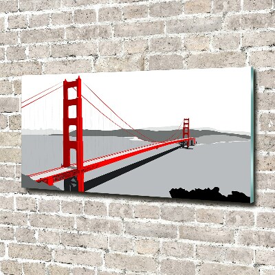 Glazen schilderij San Francisco-brug
