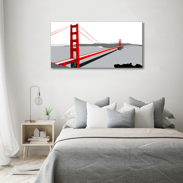 Glazen schilderij San Francisco-brug