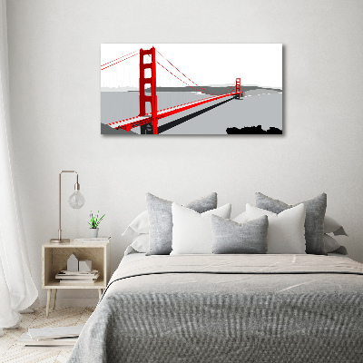 Glazen schilderij San Francisco-brug