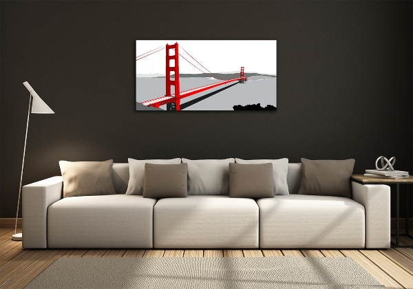 Glazen schilderij San Francisco-brug
