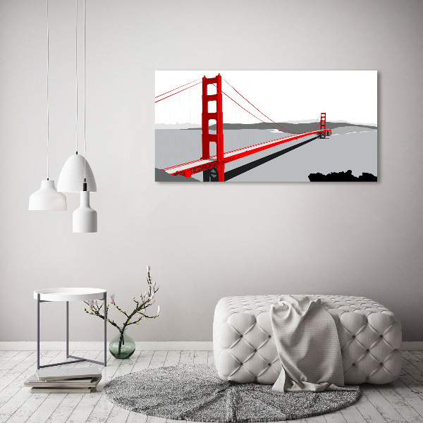 Glazen schilderij San Francisco-brug
