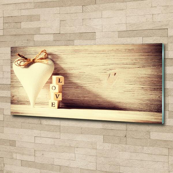Foto schilderij op glas Liefde