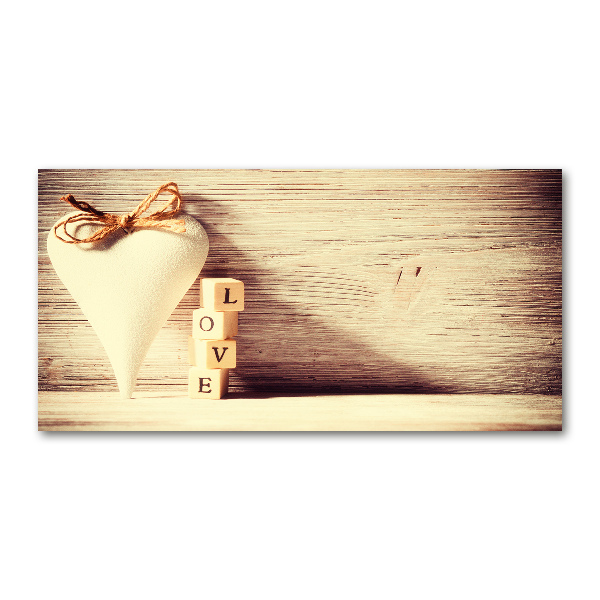 Foto schilderij op glas Liefde