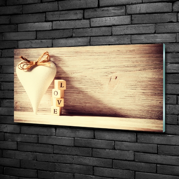 Foto schilderij op glas Liefde