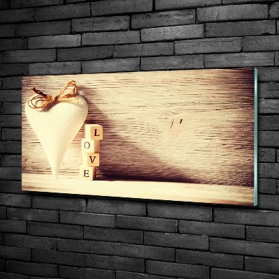 Foto schilderij op glas Liefde