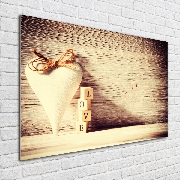 Foto schilderij op glas Liefde