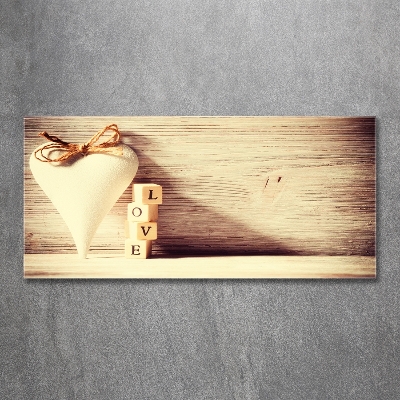 Foto schilderij op glas Liefde