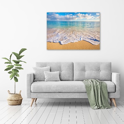 Schilderij glas Hawaiiaans strand