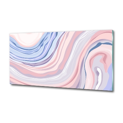 Schilderij glas Abstracte golven